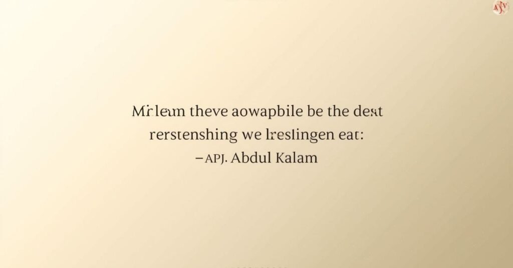 Abdul Kalam Quotes for Success