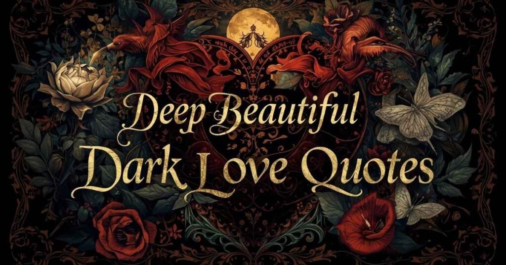 Deep & Beautiful Dark Love Quotes
