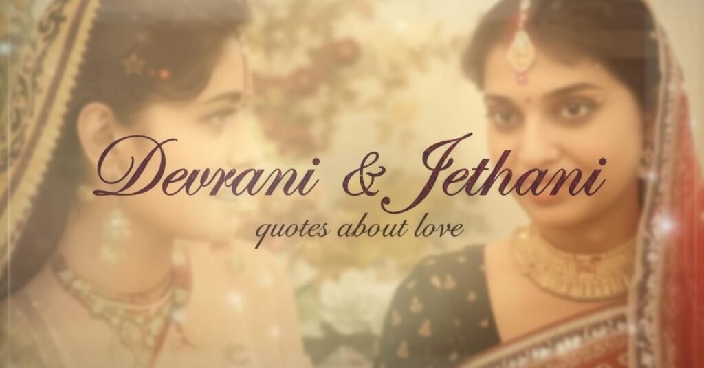Devrani Jethani Quotes About Love 