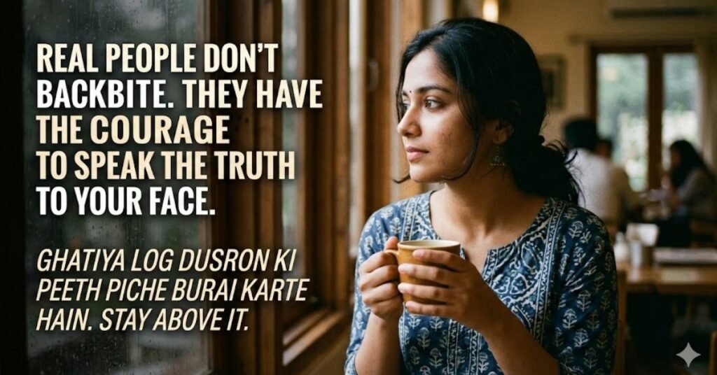 Ghatiya log dusro peeth piche burai quotes in english