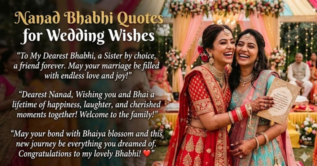 Nanad Bhabhi Quotes for Wedding Wishes