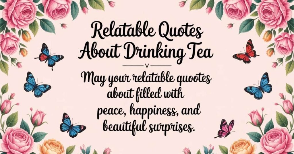 Relatable Quotes About Drinking Tea