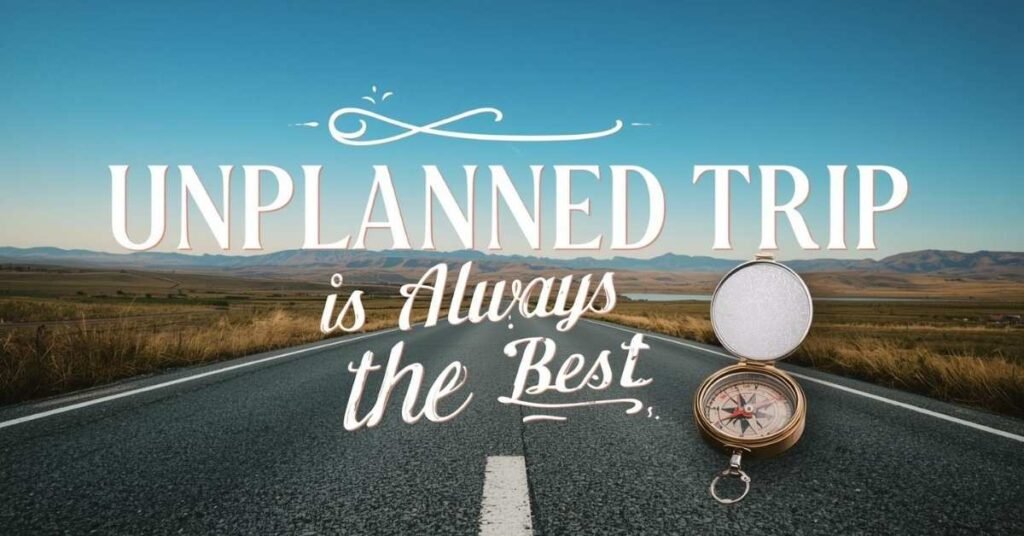 Unplanned Trip is Always the Best (Motivational Quotes)