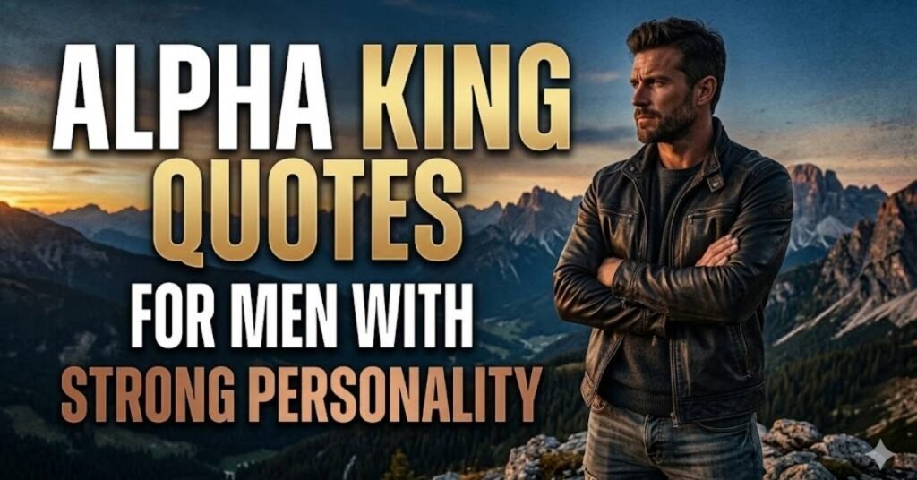 Alpha King Quotes for Men with Strong Personality