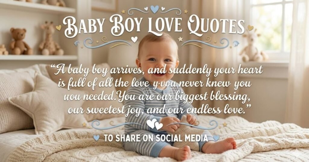 Baby Boy Love Quotes to Share on Social Media