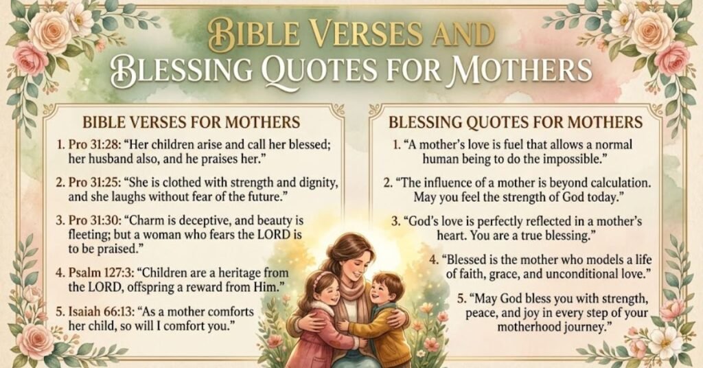 Bible Verses and Blessing Quotes for Mothers