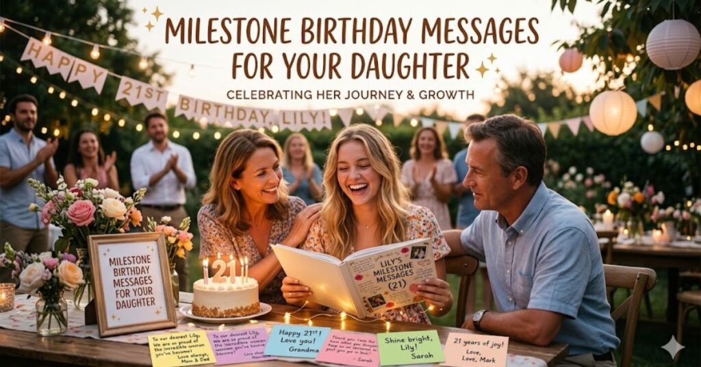 Milestone Birthday Messages for Your Daughter
