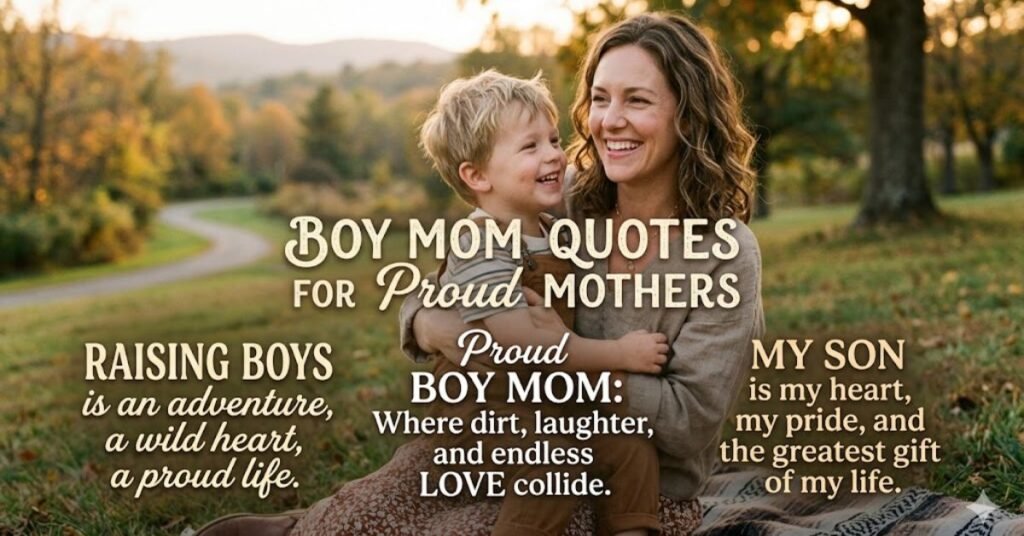 Boy Mom Quotes for Proud Mothers