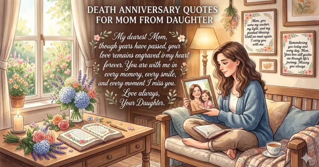 Death Anniversary Quotes for Mom From Daughter