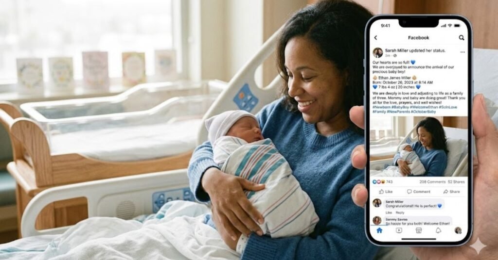 Facebook Status for Newborn Baby Boy