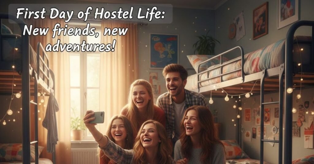 First Day of Hostel Life Captions