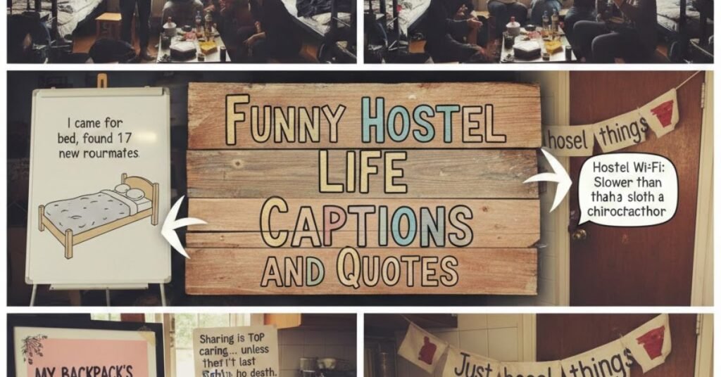 Funny Hostel Life Captions and Quotes