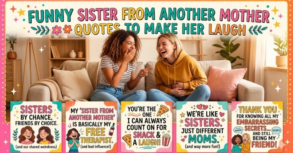 Funny Sister from Another Mother Quotes to Make Her Laugh