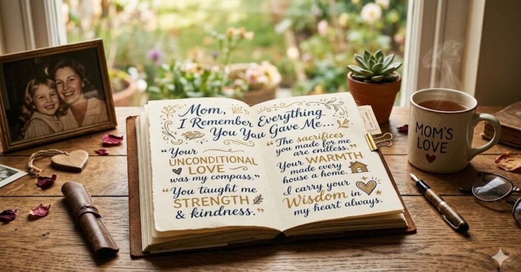 Grateful Quotes to Remember Everything Mom Gave You