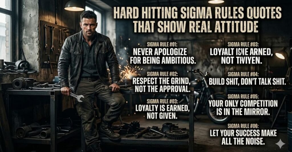 Hard Hitting Sigma Rules Quotes That Show Real Attitude