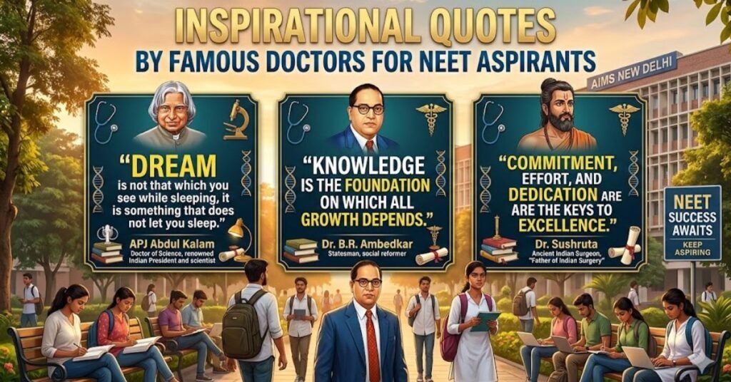 Inspirational Quotes by Famous Doctors for NEET Aspirants