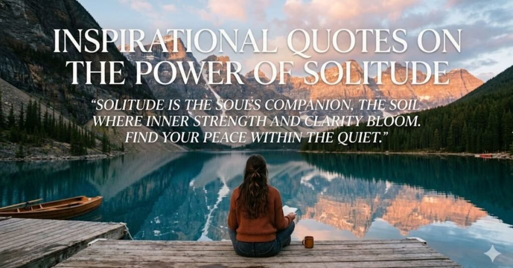 Inspirational Quotes on the Power of Solitude