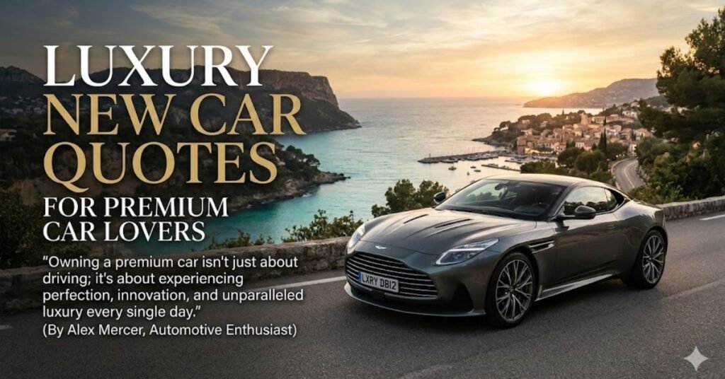 Luxury New Car Quotes for Premium Car Lovers