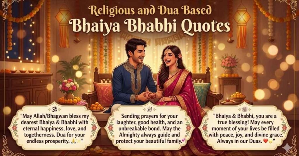 Religious and Dua Based Bhaiya Bhabhi Quotes