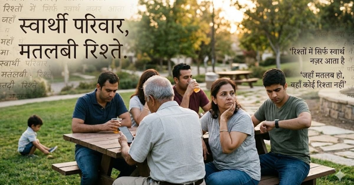 selfish family matlabi rishte quotes