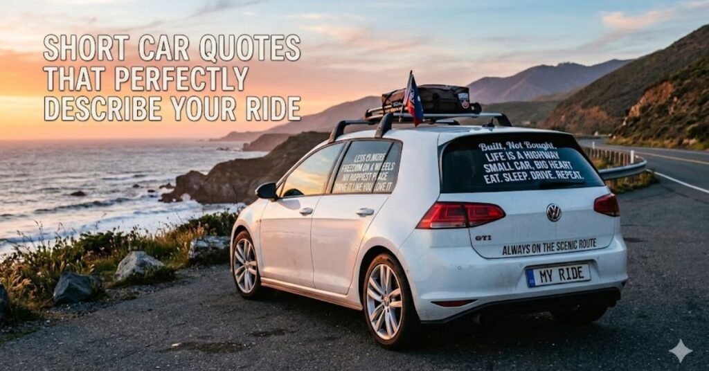 Short Car Quotes That Perfectly Describe Your Ride