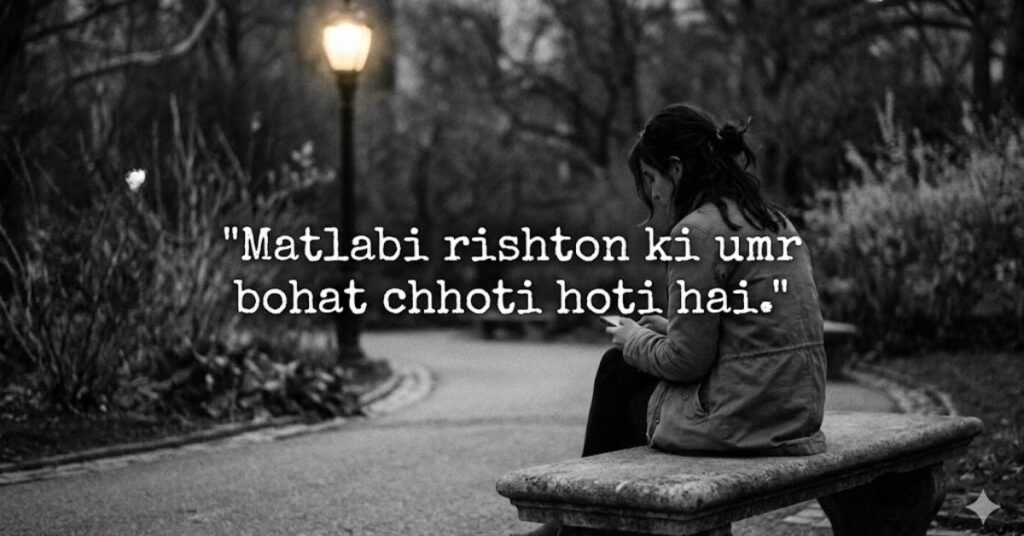 Short Reality Quotes on Matlabi Rishte
