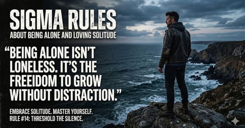 Sigma Rules Quotes About Being Alone and Loving Solitude