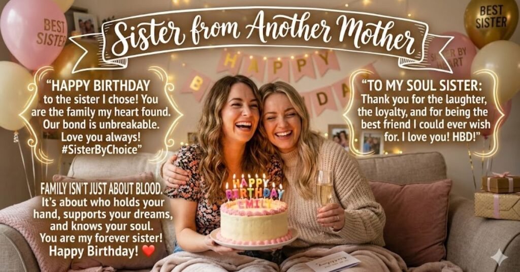 Sister from Another Mother Birthday Quotes She'll Adore