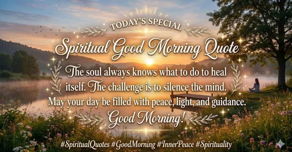 Today Special Spiritual Good Morning Quotes Images