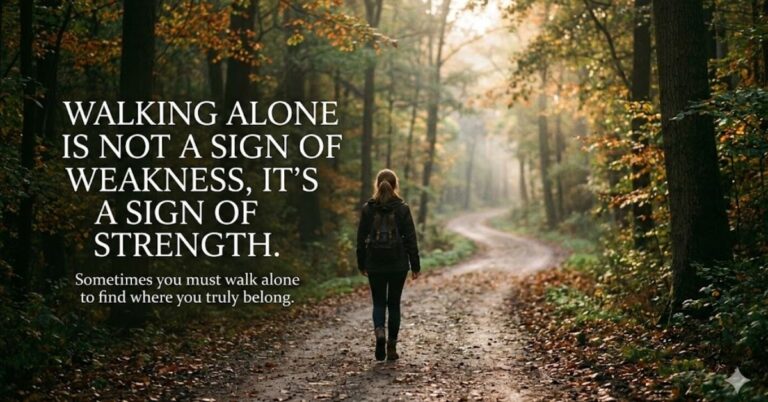 115+ Walking Alone Quotes on Strength and Growth