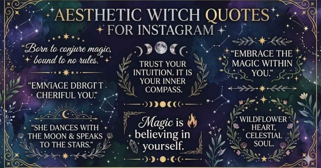 Aesthetic Witch Quotes For Instagram