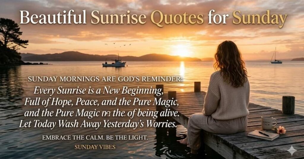 Beautiful Sunrise Quotes for Sunday