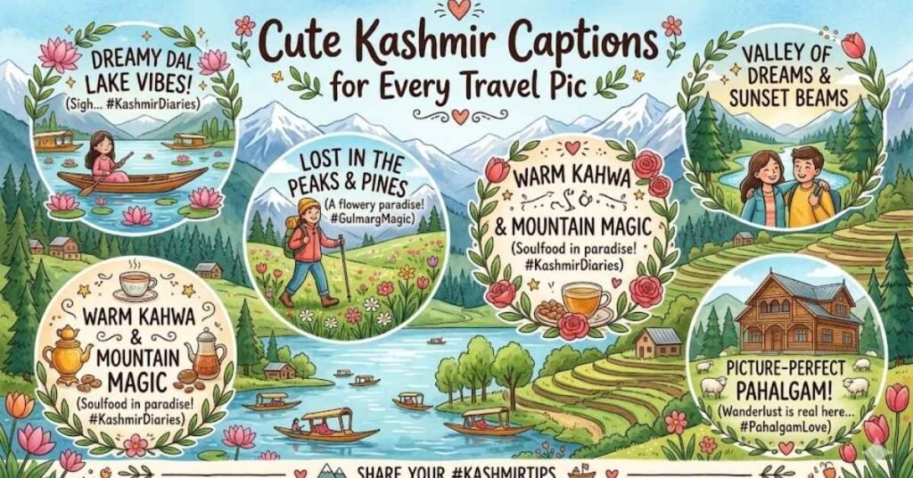 Cute Kashmir Captions for Every Travel Pic