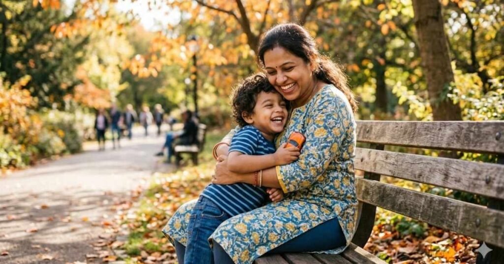 Cute Maa Beta Captions