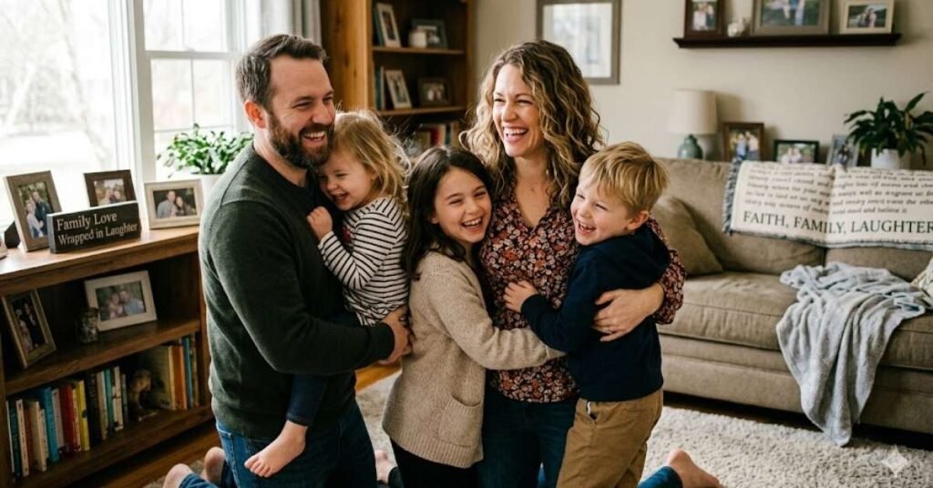 Family Love Wrapped in Laughter