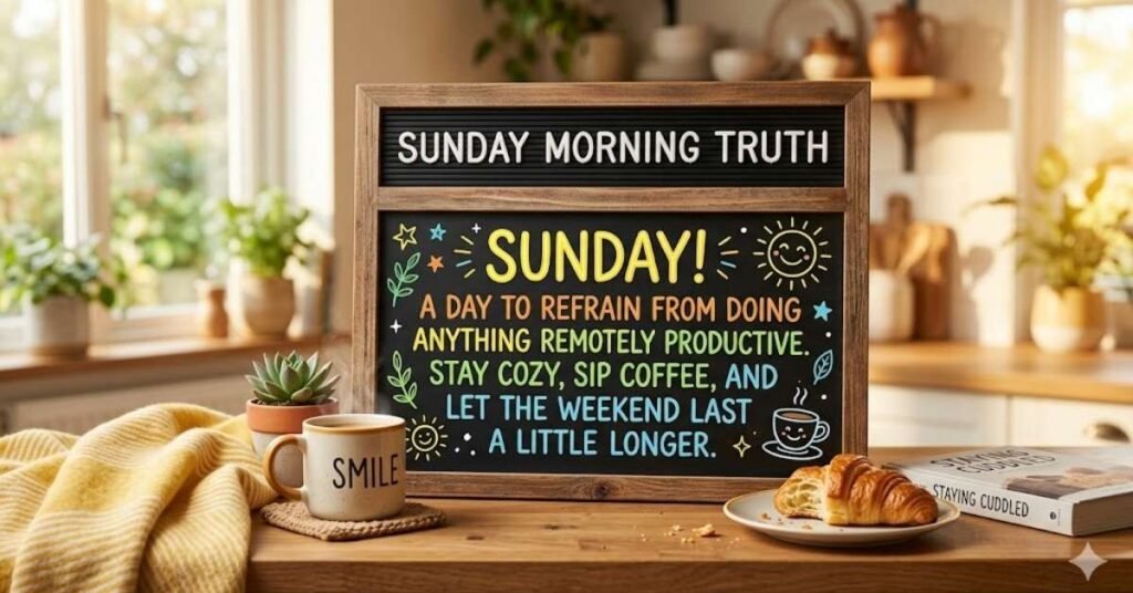 Funny Sunday Quotes to Brighten Mood