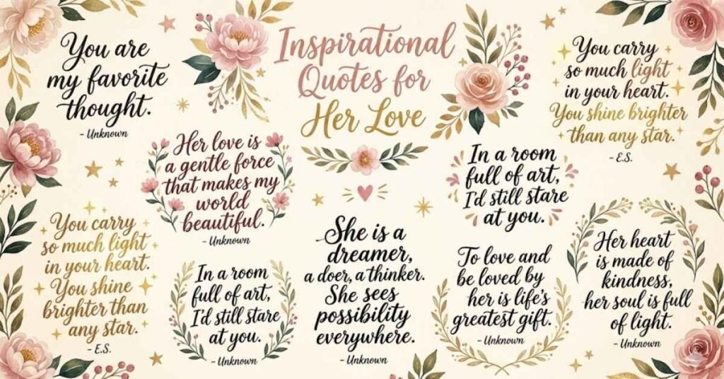 Inspirational Quotes for Her Love