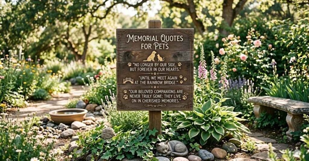 Memorial Quotes for Pets