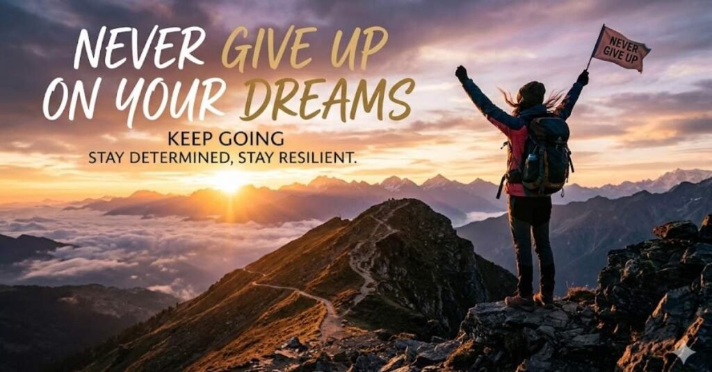 Never Give Up on Dreams Quotes