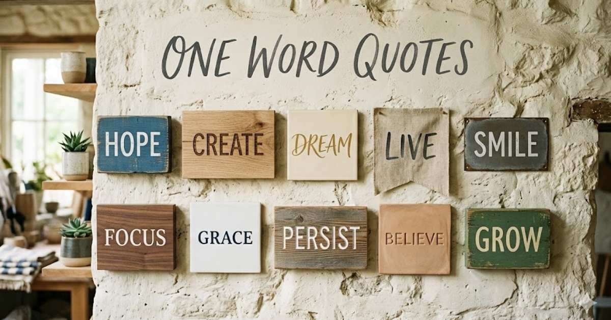 One Word Quotes