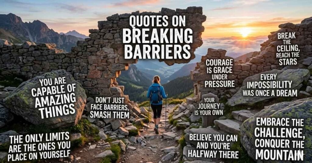 Quotes on Breaking Barriers