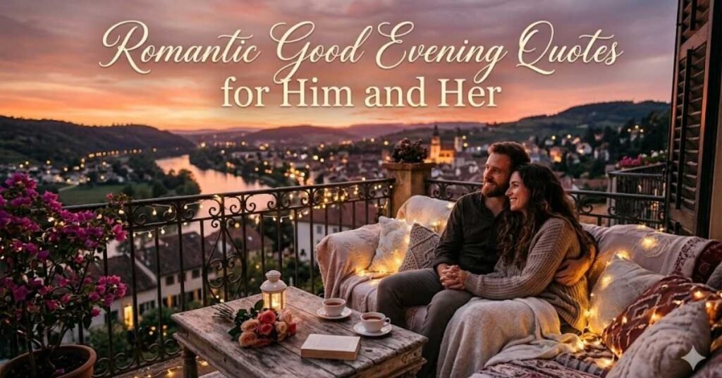 Romantic Good Evening Quotes for Him and Her
