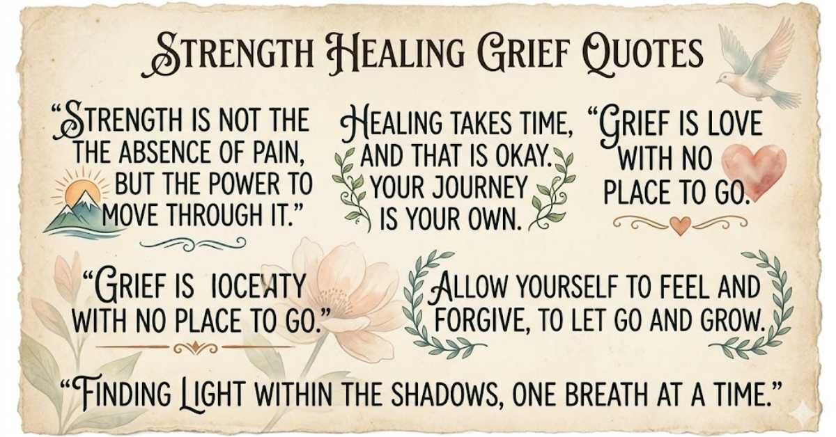 strength healing grief quotes