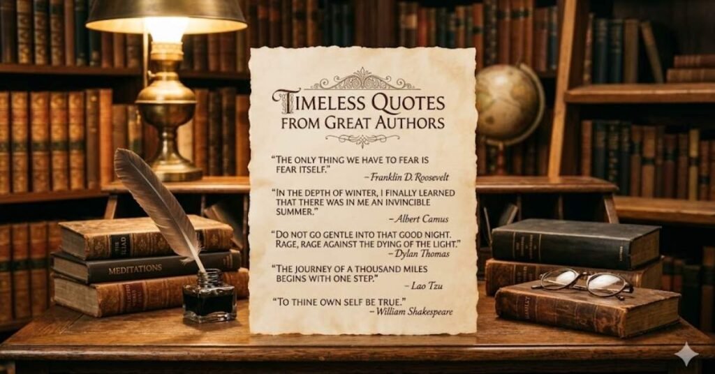 Timeless Quotes From Great Authors