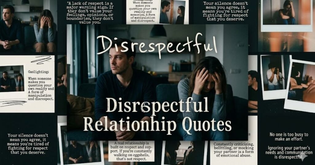 Disrespectful Relationship Quotes
