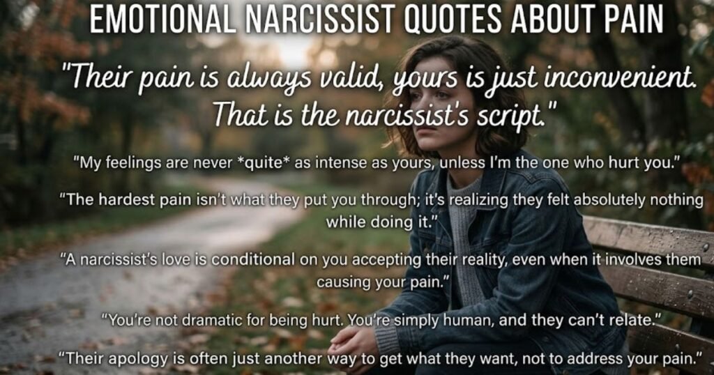 Emotional Narcissist Quotes About Pain