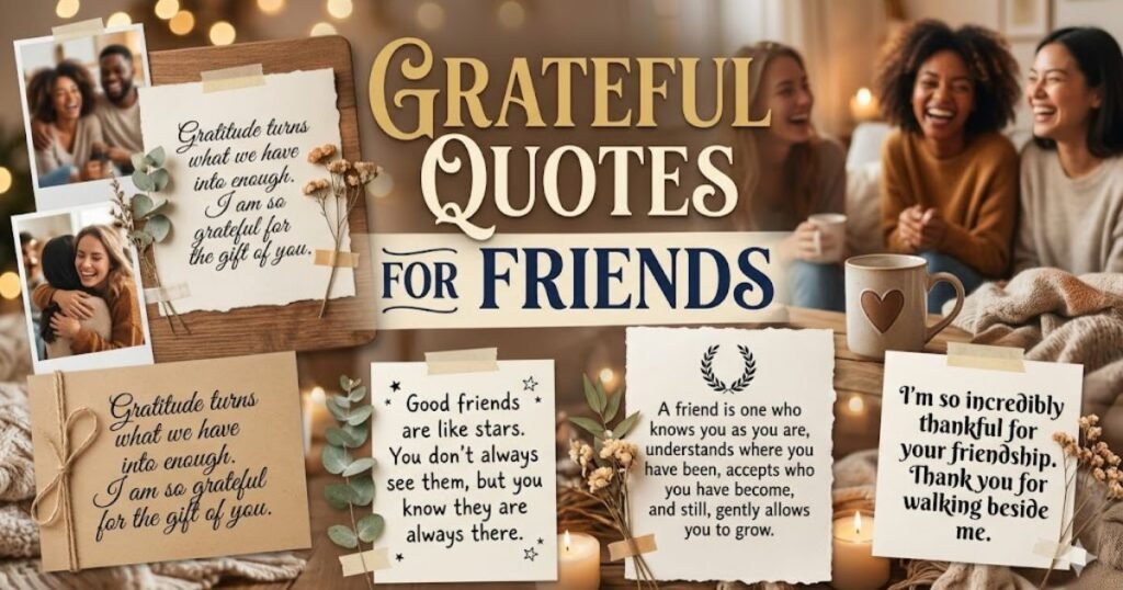 Grateful Quotes for Friends