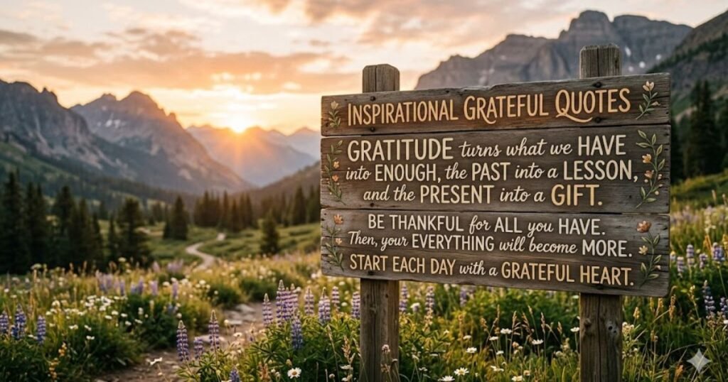 Inspirational Grateful Quotes