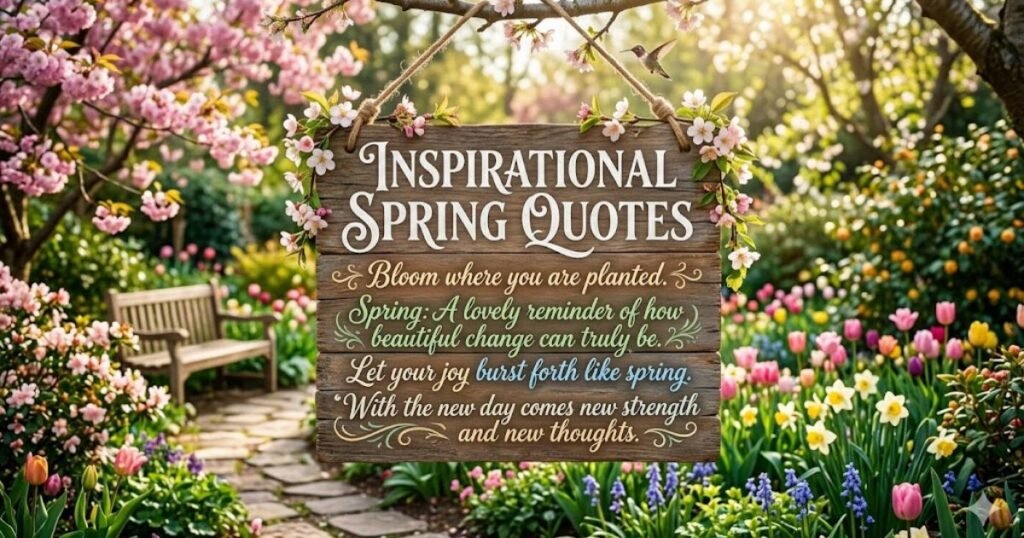 Inspirational Spring Quotes