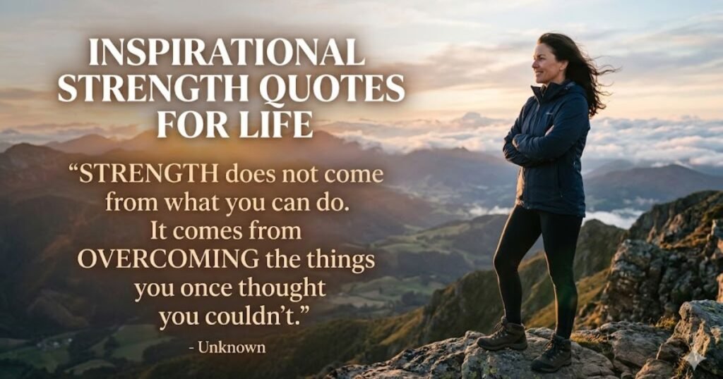 Inspirational Strength Quotes for Life